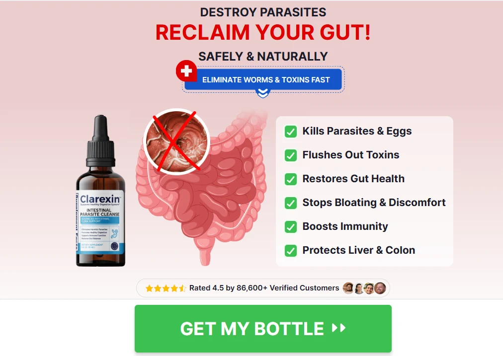 Clarexin Intestinal Parasite Cleanse Drops Order Page